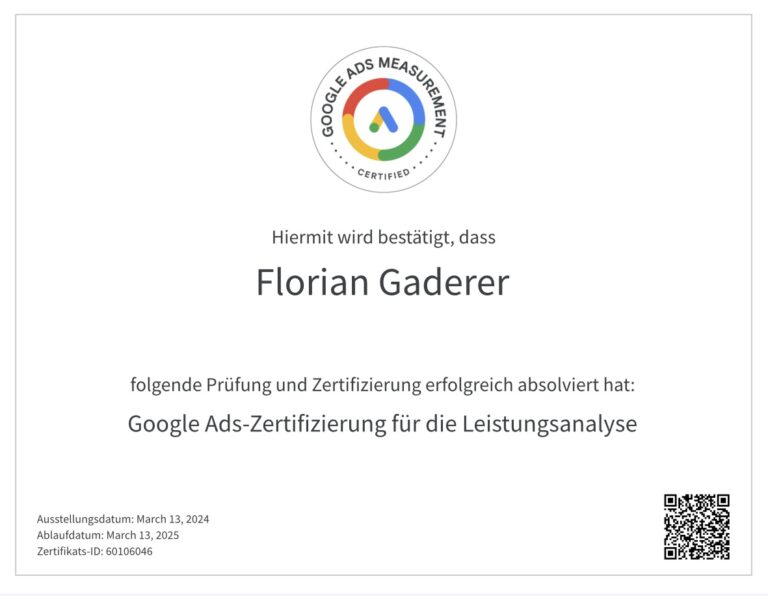 Certification Google 3