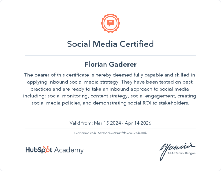 Certification Hubspot 2